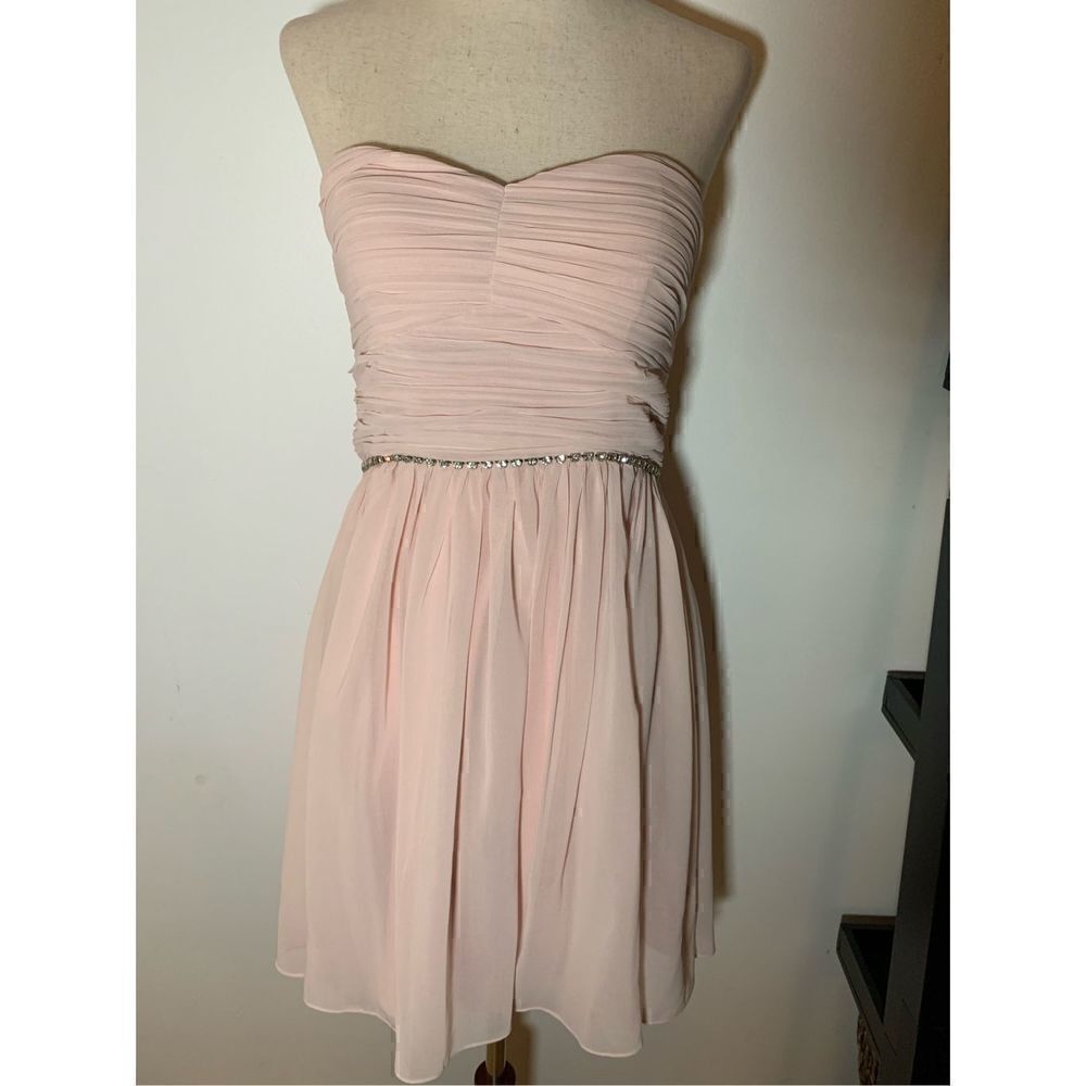 Pink strapless dress size small